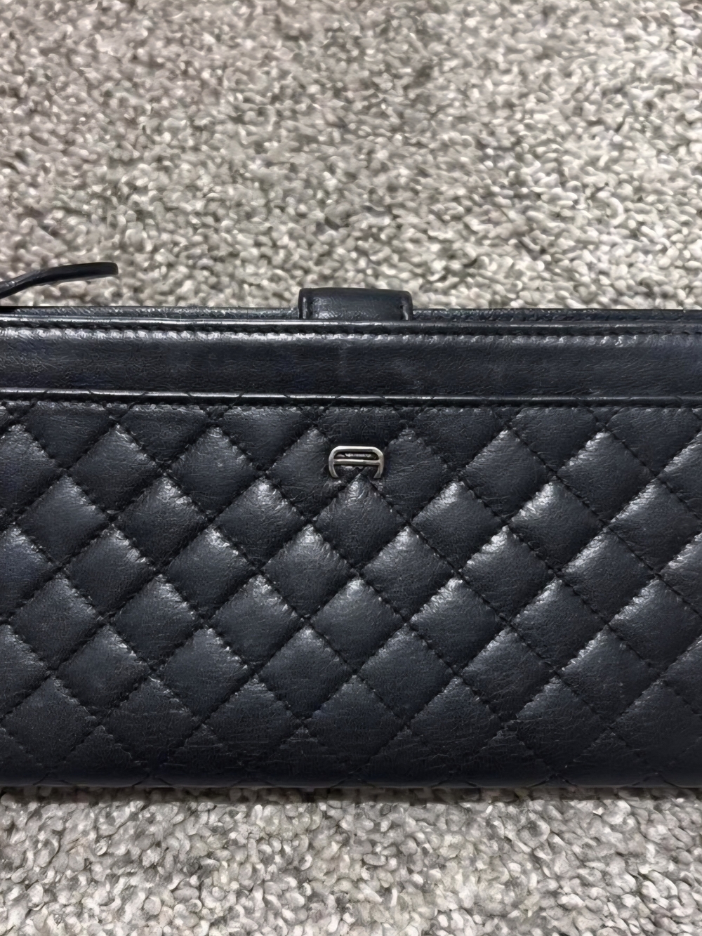 Etienne Aigner Black Quilted Women's Wallet